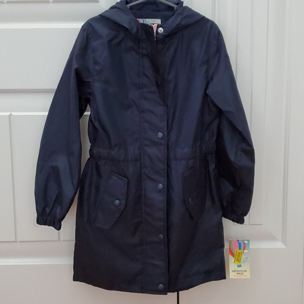 Super cute navy jacket with pink zipper - NWT